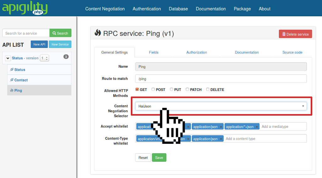 Content Negotiation Selector